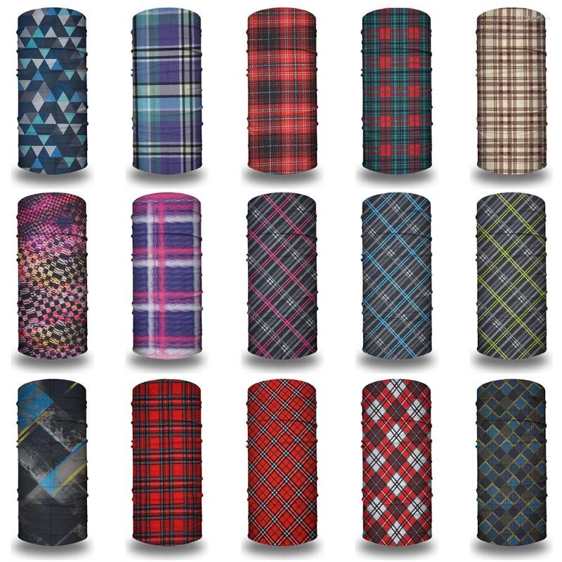 

Bandanas Plaid Headband For Women Men Face Mask Art Printing Cycling Neck Gaiter Magic Bandana Sports Party Yoga Blaclava