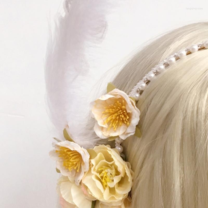 

Headpieces Flower Hairband Women Hair Hoop Halloween Party Costume Clothing Props