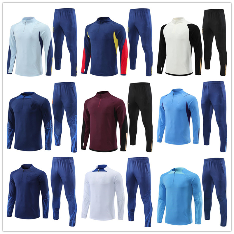 

Spaines Football Tracksuit 2022 2023 Soccer Training suit jogging Men and kids