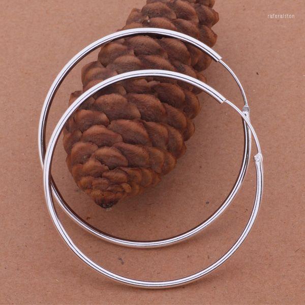 

Hoop Earrings AE570 Wholesale For Woman Silver Plated Fashion Jewelry Unripe Brightness Circle /bedajvka