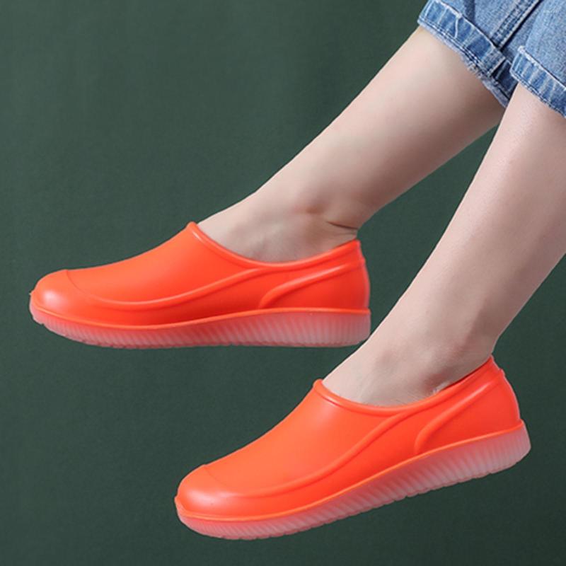 

Boots Mens Couples Fashion Rain Waterproof Shoes Kitchen Classic Work Overfoot Size 7, Black