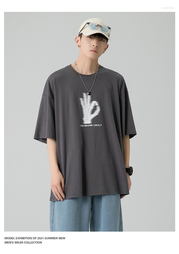

Men's T Shirts M1287 Printed Short-sleeved Men's Summer Thin Half-sleeved T-shirt Design 2022 Clothes, Khaki