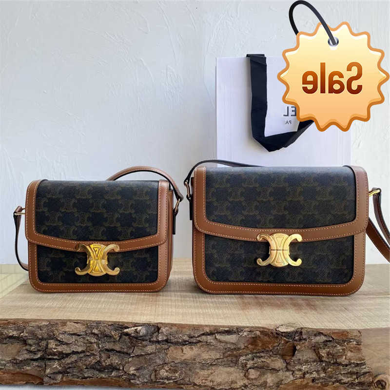 Designer bags Lisa's Same Genuine Leather Women's 2021 New Old Flower Arc De Triomphe Box Tofu Bag Single Shoulder Msenger Factory Direct
