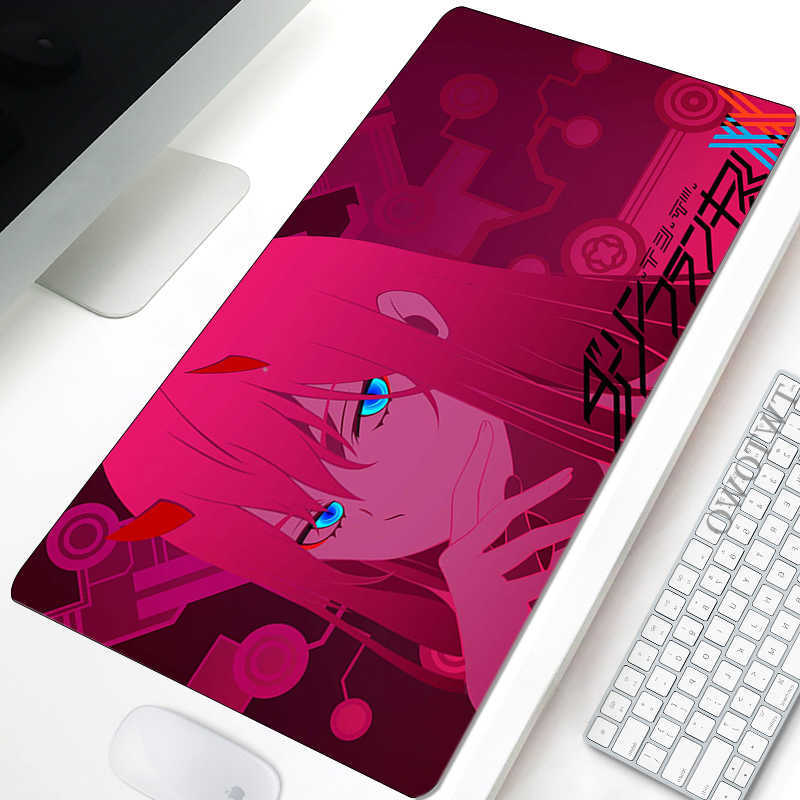 Mouse Pads Wrist Rests Mouse Pad Gamer Large Computer MousePads Mouse Mat Zero Two Darling in the Franxx Carpet Natural Rubber Soft Office Mice P-image-809501600