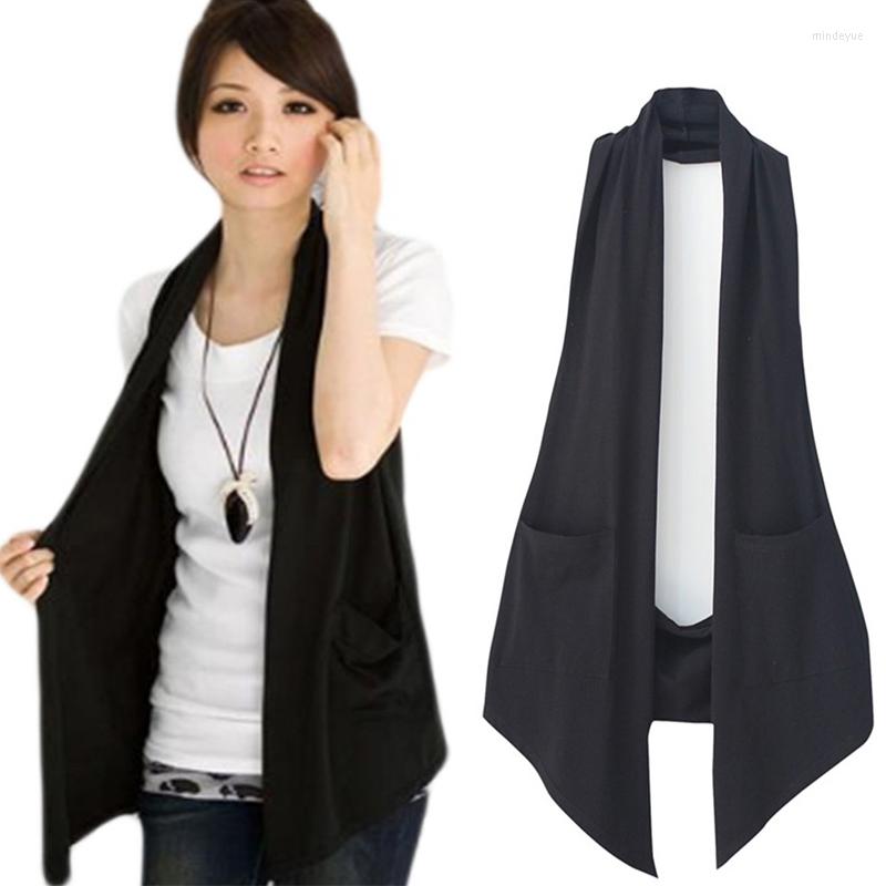 

Women's Vests Spring 2022 Women's All-match Slim Black Colete Vest Women Casual Waistcoat Ladies Fashion Clothing -4XL, Gray