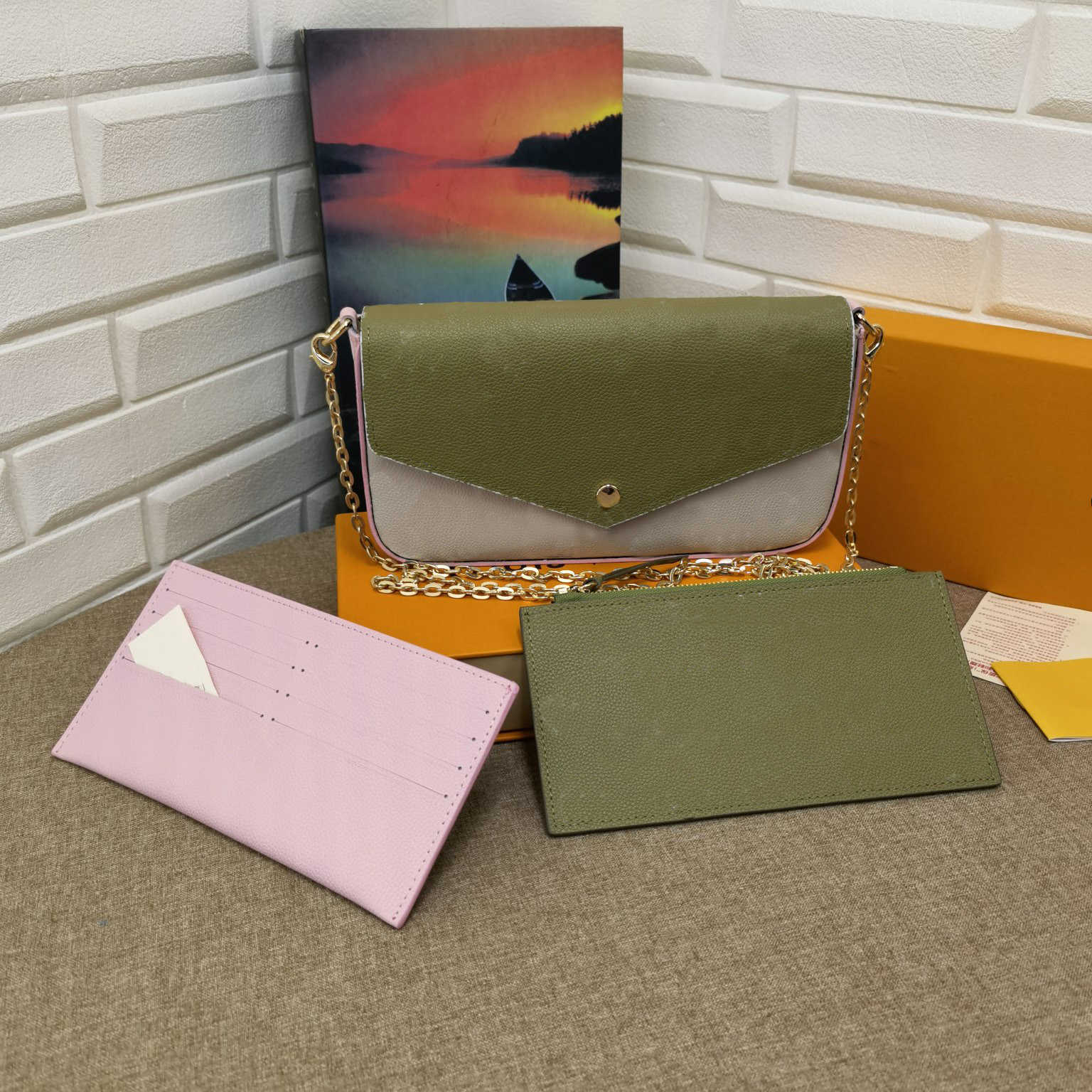 

Bags Luxury designer Pochette Shoulder Bags Purses Women's Wallets Zipper Bag Purse Fashion Card Holder Women Tote Bags Spring in the City handbag