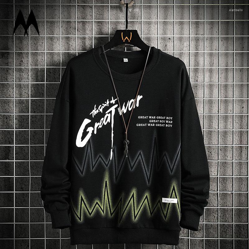 

Men' Hoodies 2022 Mens Sweatshirt Fashion Printed Long Sleeve Pullover Streetwear Men Hip Hop Spring Autumn Casual Loose Sweatshirts, Zl157green