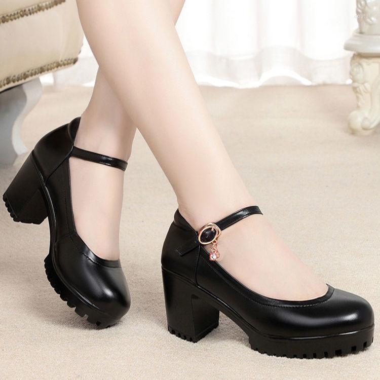 

Dress Shoes Women Heels Cheongsam High Women's Soled Chaussure Femme Zapatos Mujer, Black 7.5 cm