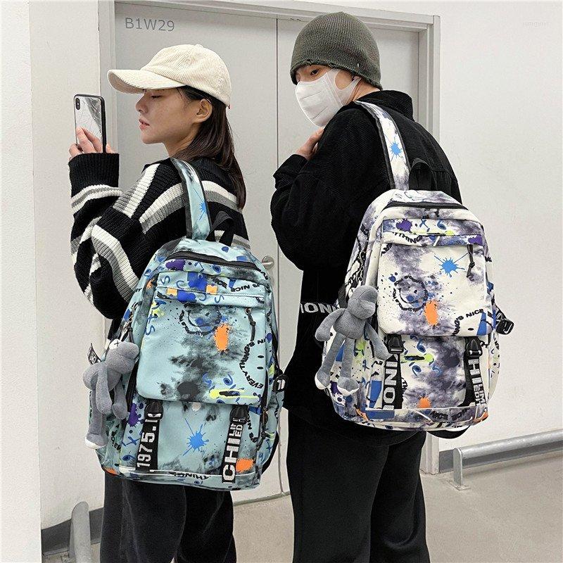 

Backpack 2022 Men Women Couple Backpacks High Quality Unisex Travel Bags School For Teenage Students Rucksack Bookbags, Black