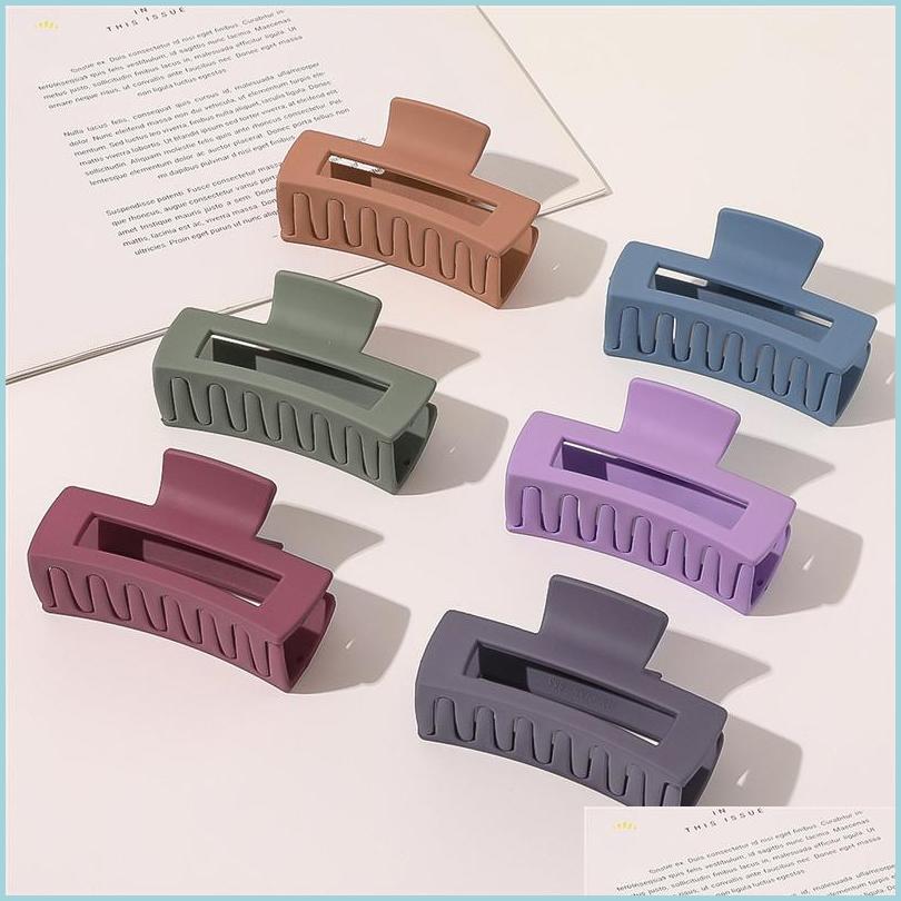 

Hair Accessories 20Pcs/Lot 8X4.5Cm Square Acetic Acid Hair Claws For Women Girls Thick Crab Barrette Fashion Ornament Accessories Dr Dhkgl, 10