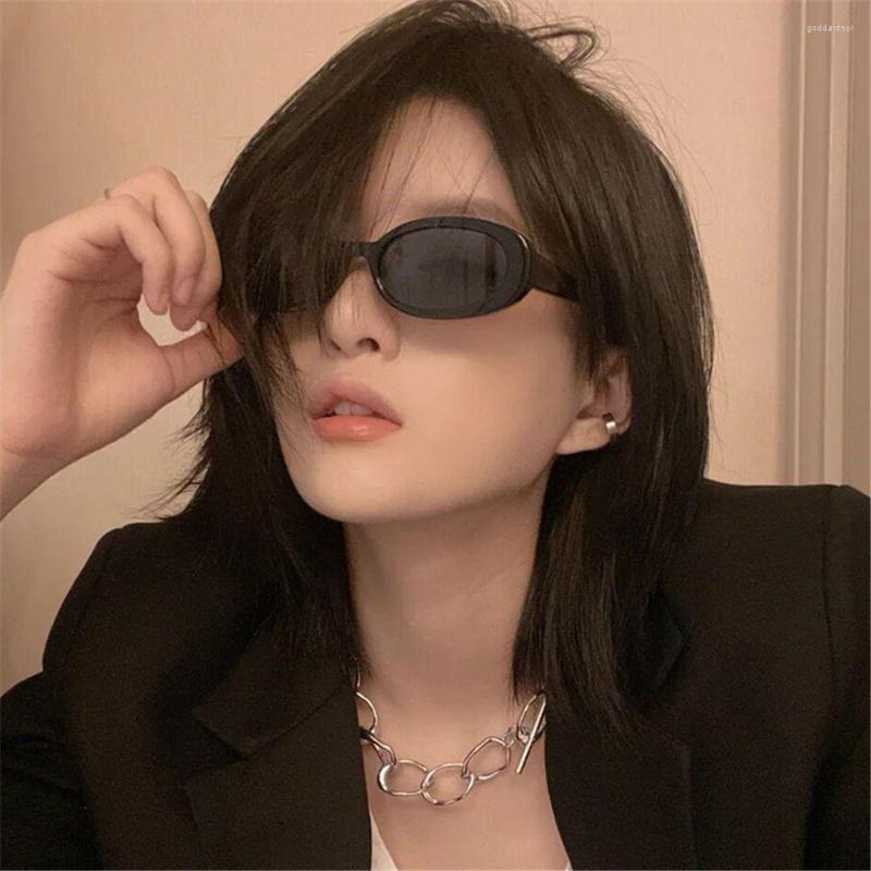 

Sunglasses Retro Oval Small Frame Women's Gothic Sun Glasses For Women/Men Streetwear Eyewear