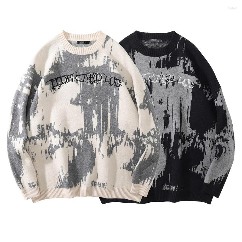 

Men's Sweaters 2022 Winter Knitted Women Men Y2k Harajuku Long Sleeve Tops Oversized Sweater Streetwear Goth Pullovers Vintage Clothes, Black