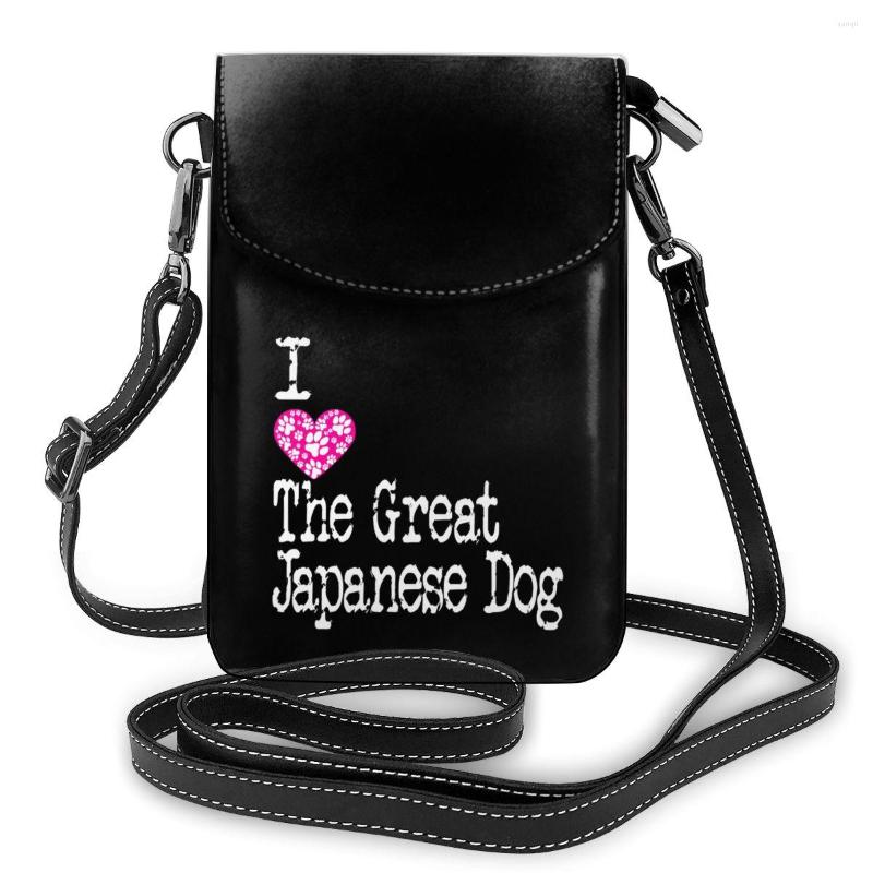 

Evening Bags Akita Inu Shoulder Bag Woman Gift Women Aesthetic Leather Outdoor Purse, 11