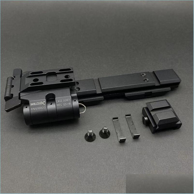 

Tactical Accessories Airsoft Sight 558 Red Dot G33 G43 Magnifier Mount -To-Side Quick Detach Riser Fits 20Mm Picatinny Rail Hunting A Dhzbn