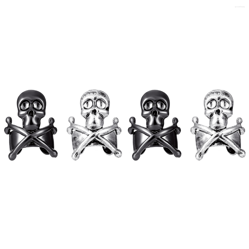 

Backs Earrings 4 Pcs Copper Ear Clips Non Hoops Punk Style Cuffs For Men
