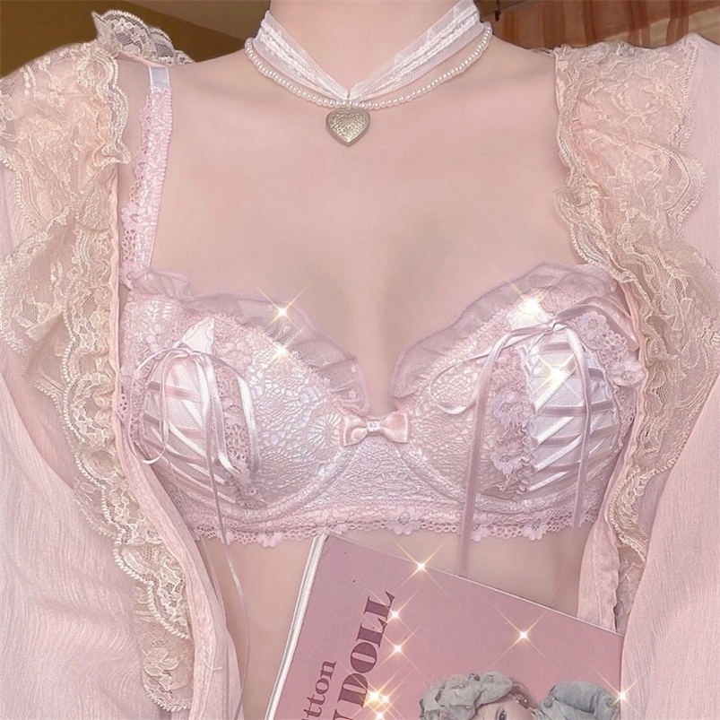 

Bras Sets Push Up Lingerie Bra and Panty Panties Underwear Lace Comfortable Breathable Briefs Lolita Girl Sweet Intimate 221010, Black