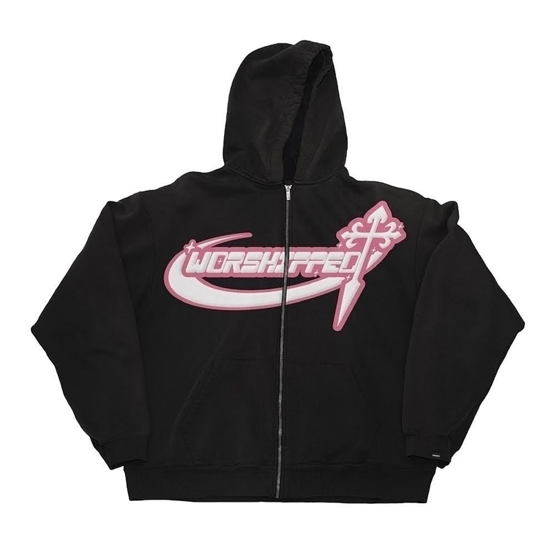 

Womens Hoodies Sweatshirts Oversized Retro Streetwear Letter Printing Sweatshirt Vintage Women Zip Up Grunge Punk Hooded Jackets Y2k Autumn Clothes 221010