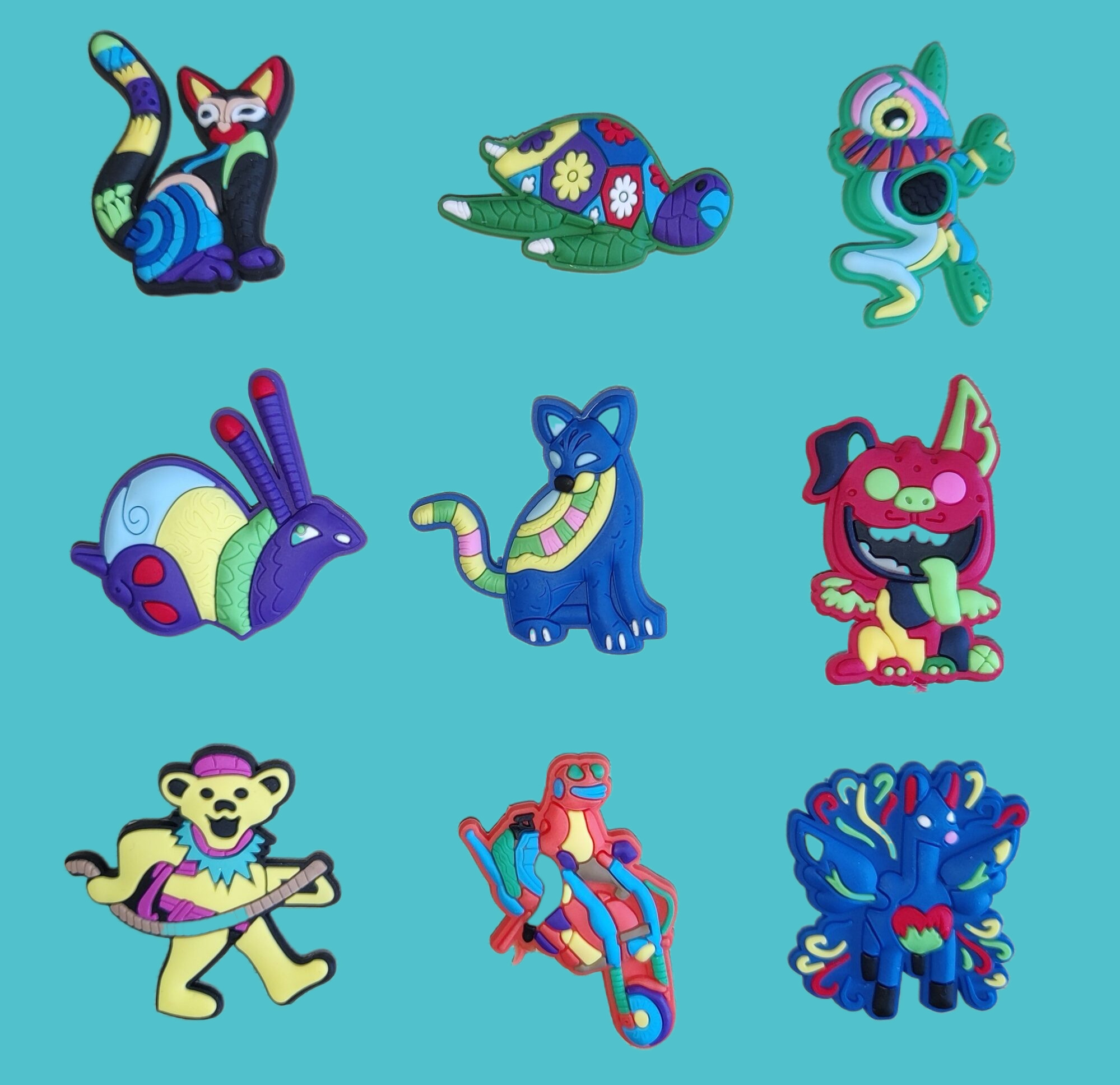 

Custom Bear Bad Bunny Singer Softy Shoe Decorations Cartoon Charecter Rabbit Boy DIY Gift For Children Clog Shoes