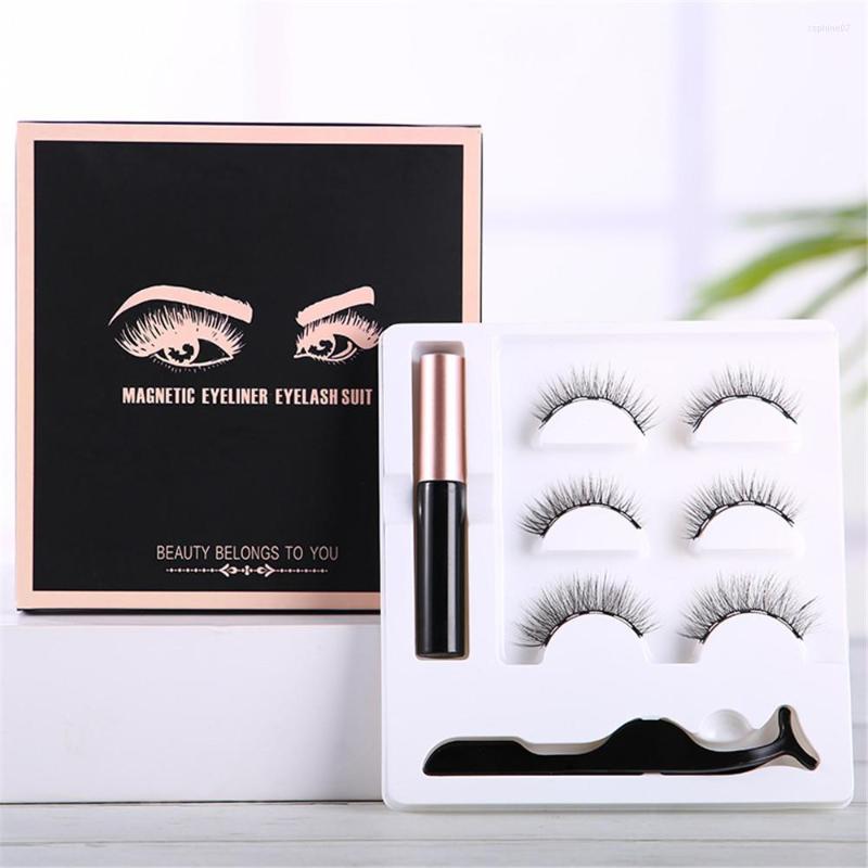 

False Eyelashes Lashes Magnetic Eyeliner Natural Fluffy Artificial Strip