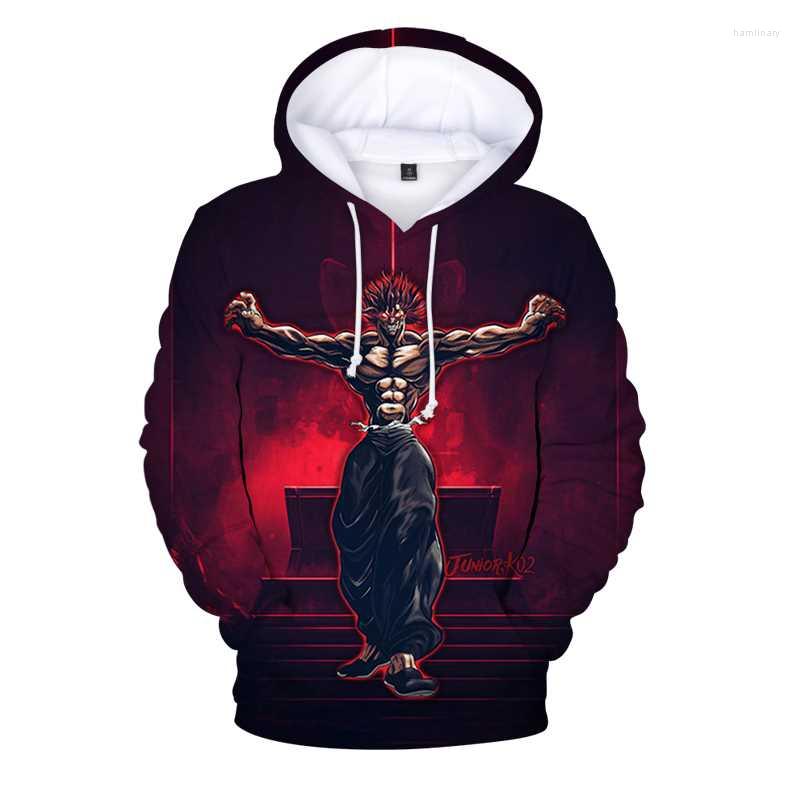 

Men's Hoodies 3D Anime Hoodie Baki The Grappler Yujiro Hanma Pullovers Tops Fashion Sweatshirts Unisex Long Sleeves Winter Streetwear Women, 0baki9