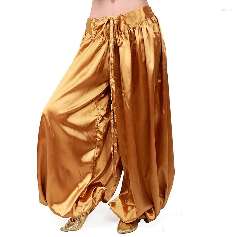 

Stage Wear Women Belly Dance Costume Tribal Training Bloomers Pants 12 Colors, Black