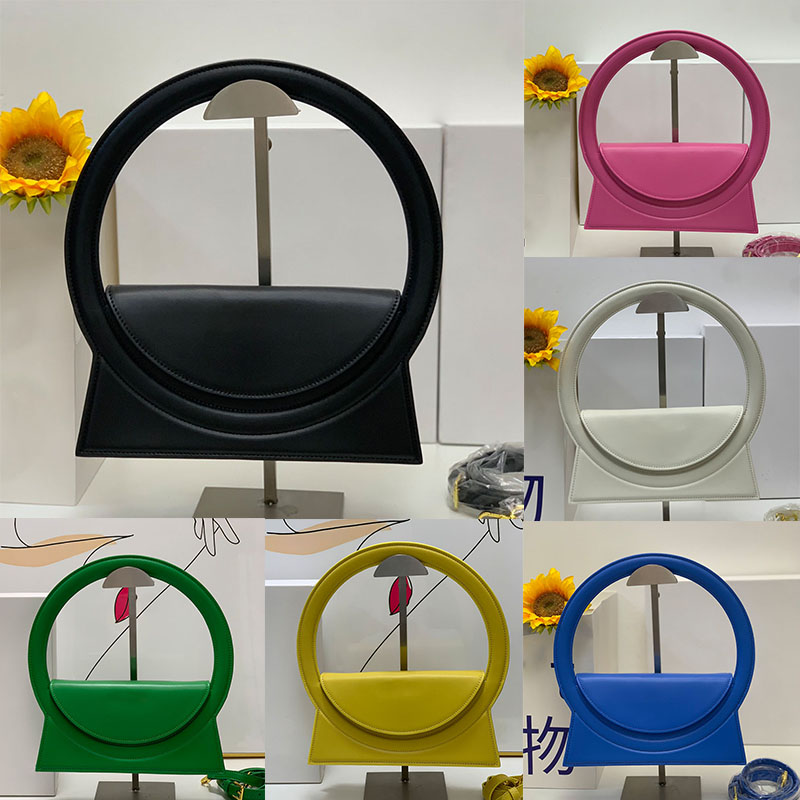 

Jacquemu Tote bag sacoche 2022 new Handbag designer bags Woman purse luxury leather multi-color round shoulder bag, Freight compensation