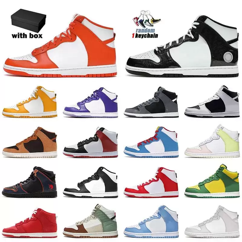 

Mate Leather Desiger High Basketball Shoes Fashion Vintage Syracuse All Stars Project Unicorn Doraemon Panda Dream Team men women Sneakers Trainer With Box, D02 36-45 panda