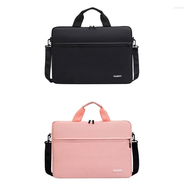 

Briefcases 14/15.6 Inch Laptop Sleeve Protective Shoulder Bag Carrying Case Computer Notebook Business Briefcase Tablet Handbag, Black-14in