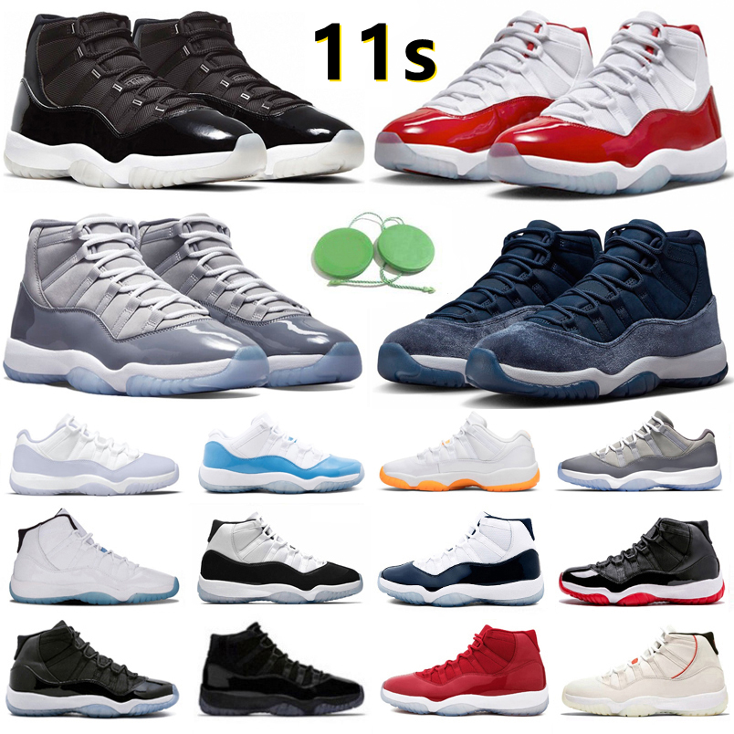 

11 11s Mens Basketball Shoes Cherry Midnight Navy Cool Grey Pure Violet Citrus Legend Gamma UNC Bred Cap Gown Concord Space Jam Men Women Trainer Sports Sneakers 5.5-13, Color#40