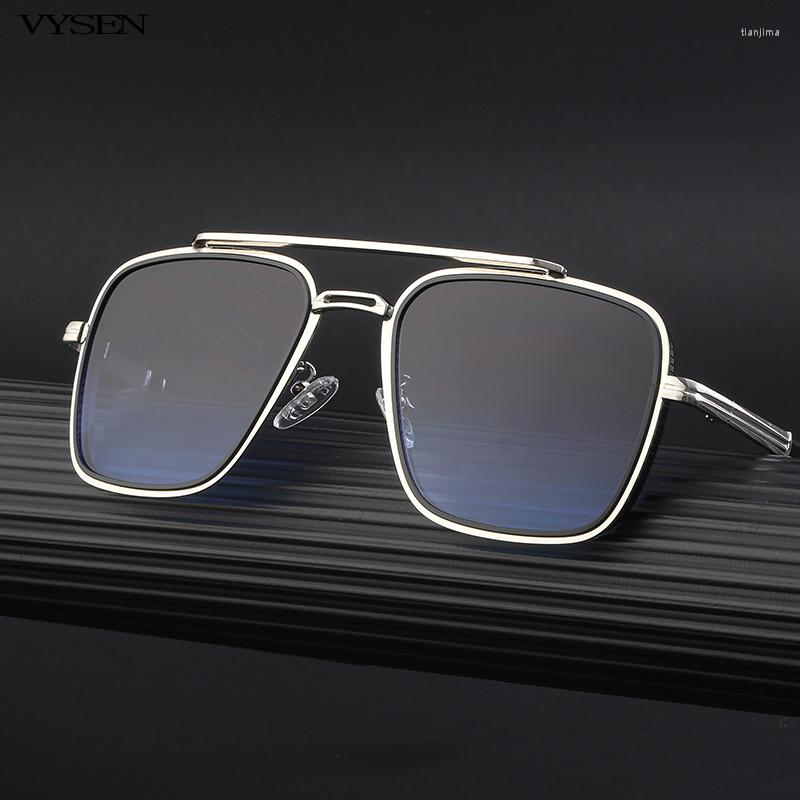 

Sunglasses Metal Frame Square For Men Fashion Designer Pilot Sun Glasses Women Large Double Beam Eyeglasses Male