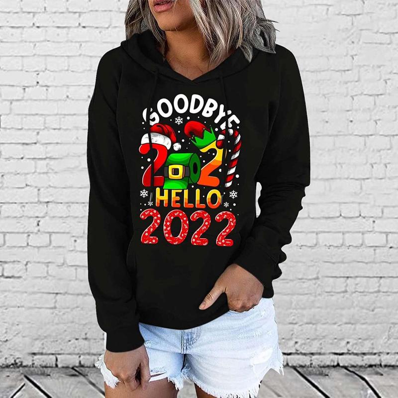 

Women' Hoodies Autumn Sweatshirt Oversize Women Casual Loose Abstract 2022 Letter Print Halloween Pullover Tops Winter Clothes, Red