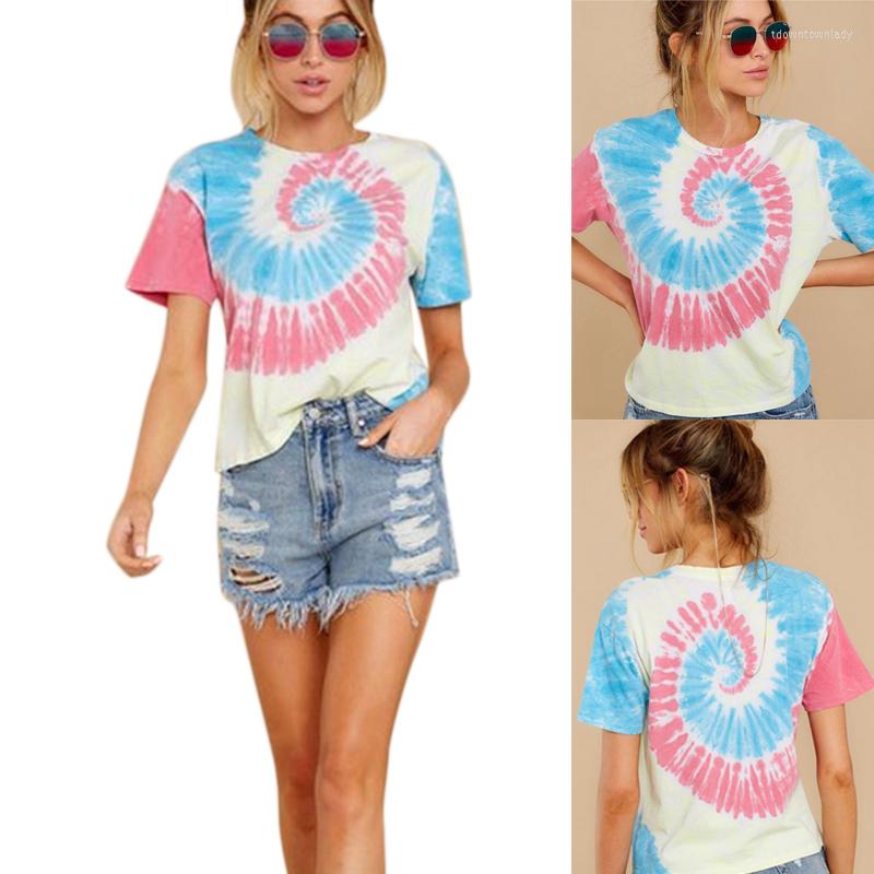

Women's T Shirts Tie Dye 3D Printed Short Sleeve Hip Hop Camouflage Summer Streetwear Tees Casual Shirt Tops, Photo color