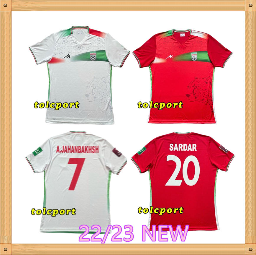 

World Cup Soccer Jerseys 2021 2022 2023 Iran national team Azmoun Hosseini Fard Jahanbakhsh home away 21 22 23 football shirt