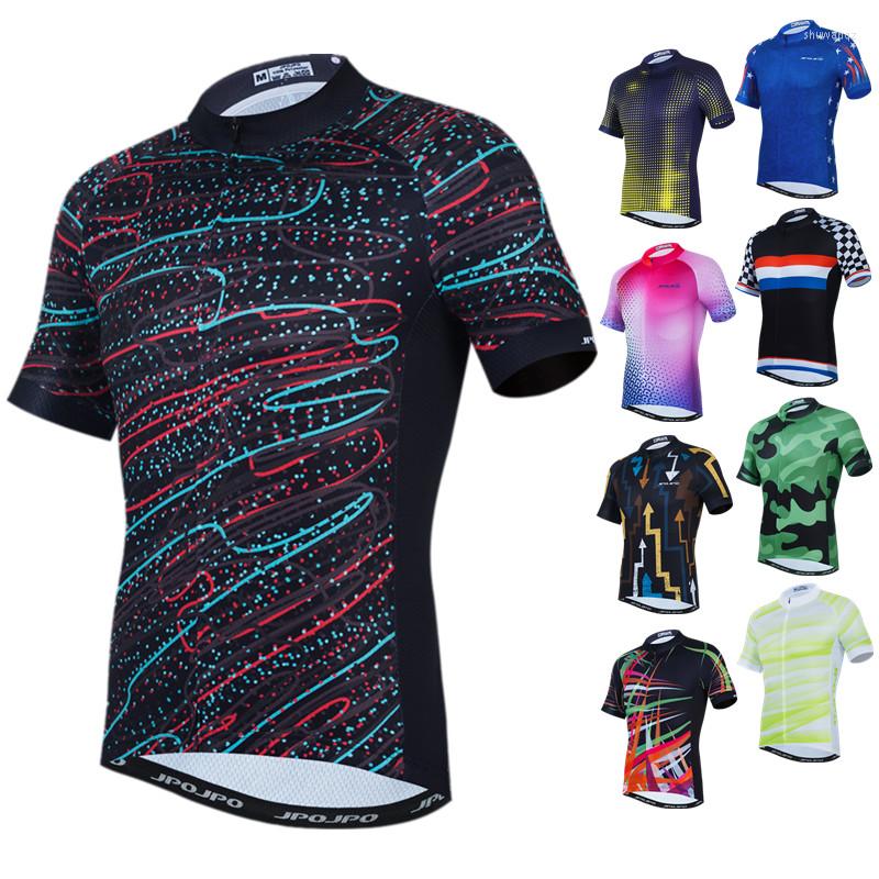 

Racing Jackets Weimostar Summer Mens Cycling Jersey Short Sleeve Mountain Bike Clothing Tops Quick Dry Shirt Breathable Bicycle Clothe, Color 17