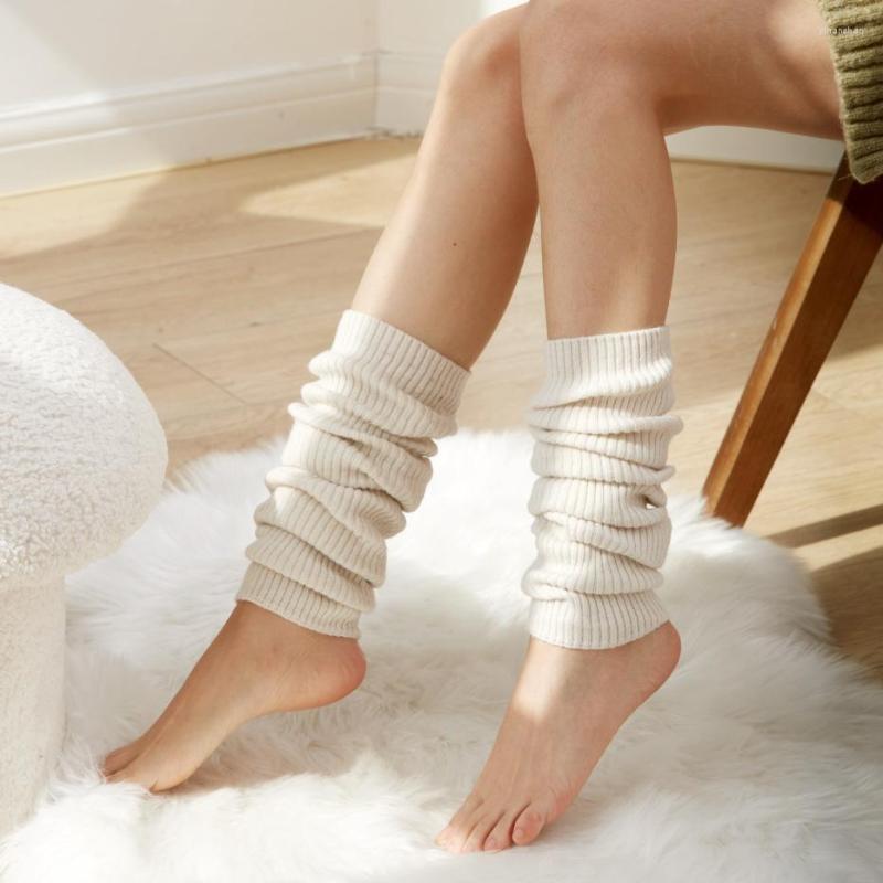 

Women Socks White Harajuku Japanese Loose Boots Stockings Cute Girl Uniform Cosplay Accessories Knitted Foot Warmer, Gray