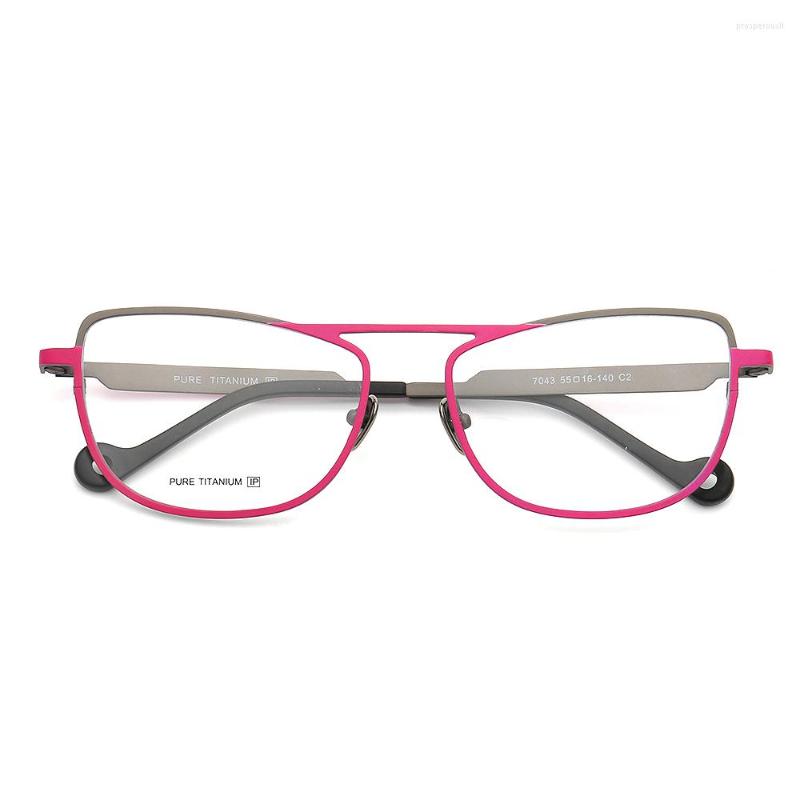 

Sunglasses Frames Womens Square Classic Cateye Butterfly Pure Titanium Metal Lightweight Eyewear Casual Fashion Prescription Eyeglass Frame