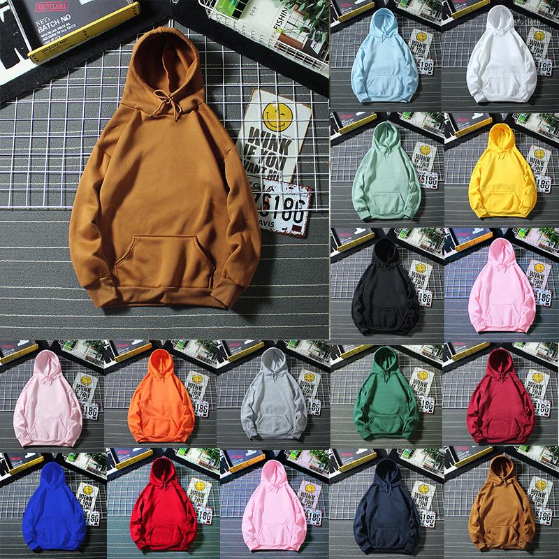 

Men's Hoodies Men And Women Sports Fall/winter Solid Color Sweatshirts Sweater Tops, Pink