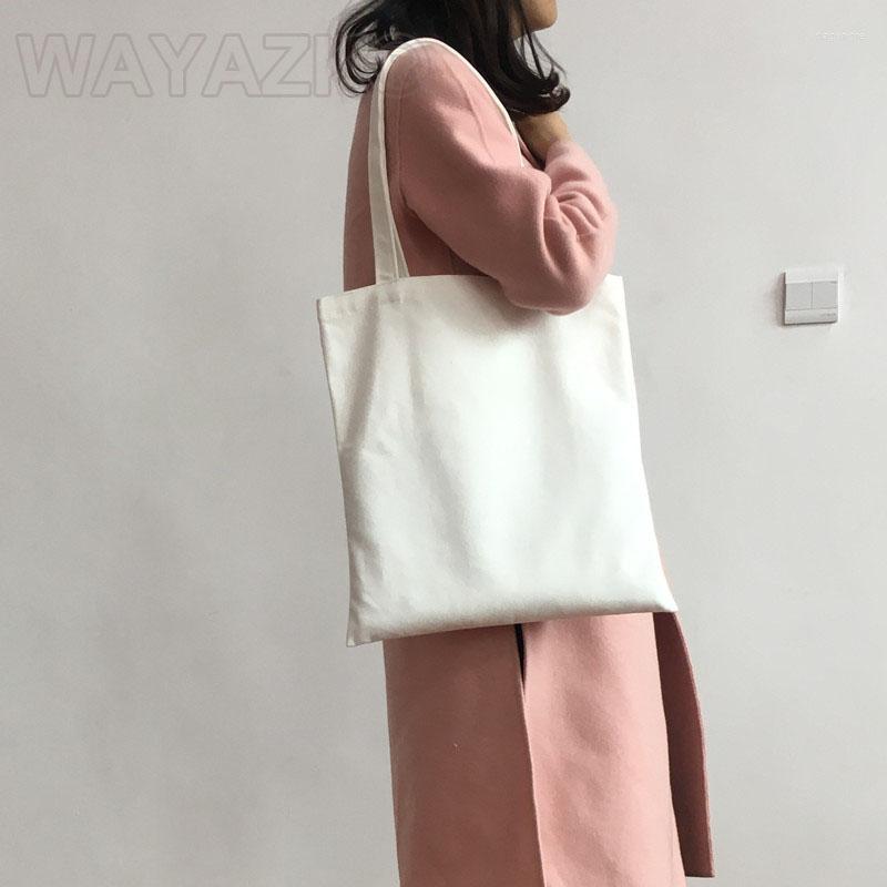 

Shopping Bags 2pcs/lot High Quality Eco-friendly Canvas Shoulder Bag, Beige