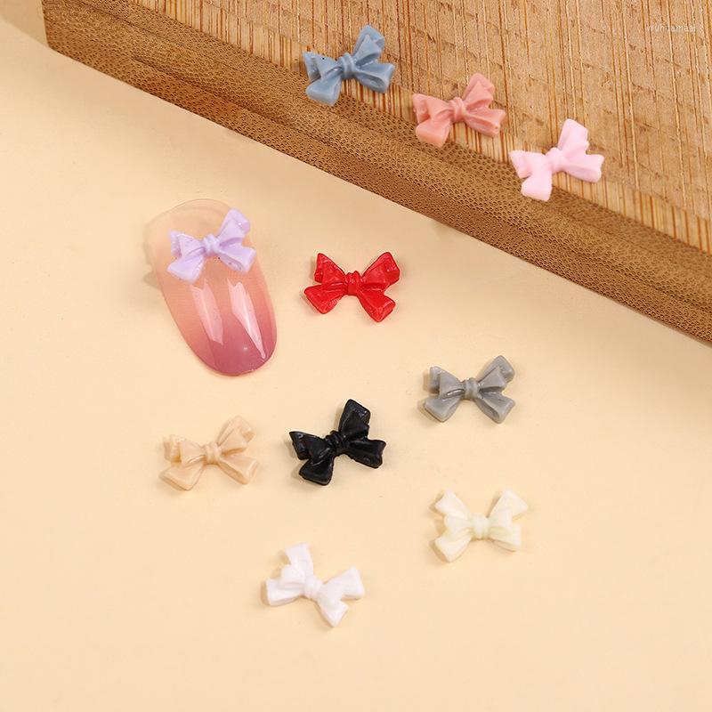 

Nail Art Decorations 50pcs/Nail Bow Jewelry Net Red Ins Style Japanese Scrub Stickers Three-dimensional