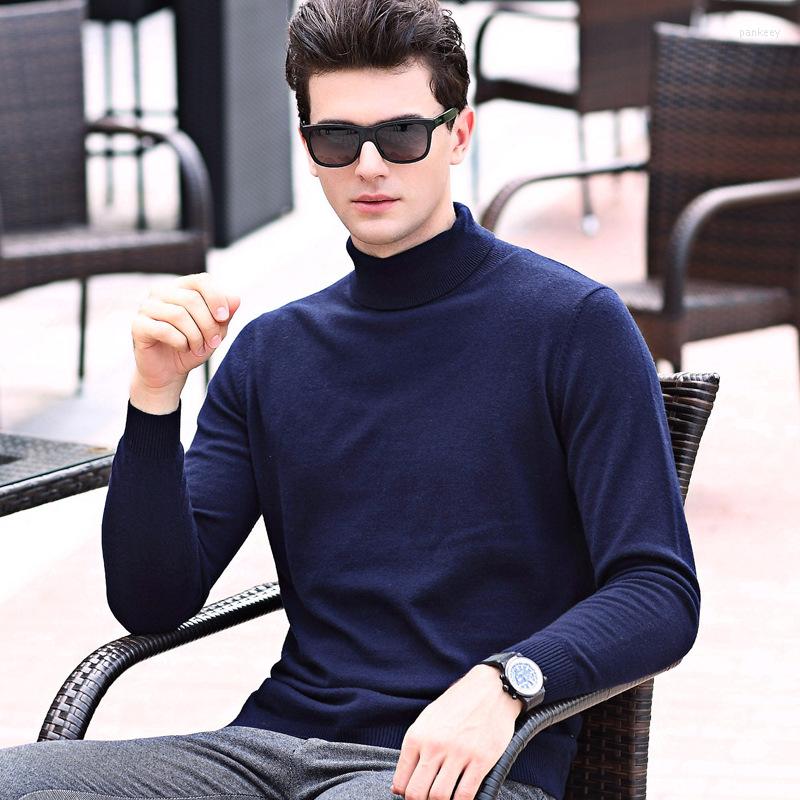 

Men's Sweaters MRMT 2022 Brand Autumn Winter Men's Turtleneck Sweater Thin Knitted For Male Pure Color Tops, Black