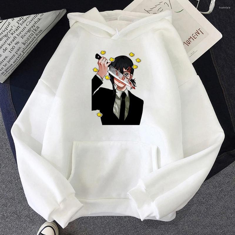 

Men's Hoodies Japan Anime Chainsaw Man Cool Women Power Long Sleeve Funny Manga Fashion Vintage Winter Casual Hooded Sweatshirt, Green