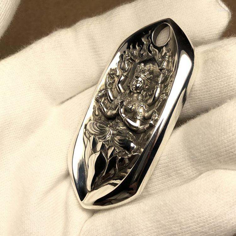 

Pendant Necklaces Thousand-hand Guanyin Handmade Tag Male Model Is A Rat's Life Buddha Domineering Transfer Women's Pendants