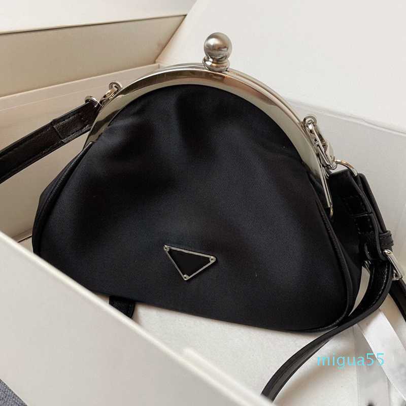 

Brand Frog Vintage Satin Cloud lady Bags Designer Shoulder Crossbody Quality Hardware Fashion Multifunctional Ladies Handbags, Black