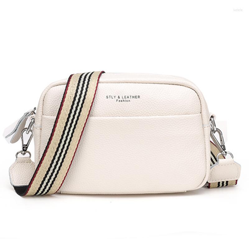 

Evening Bags Genuine Leather Luxury Women Shoulder Bag 2022 Trend Small Crossbody For Female Solid Color Soft Purses Designer Clutch, White