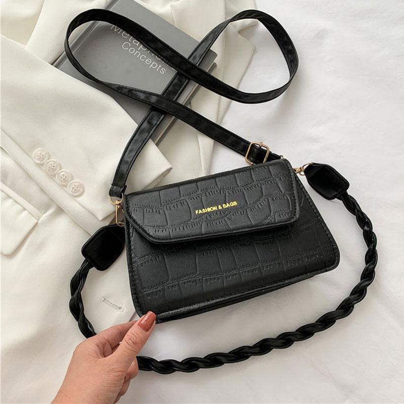

Evening Bags Fashion Solid Color Small Handbags For Women Designer Trending Simple Female Crossbody Bag Summer Square One Shoulder, Black