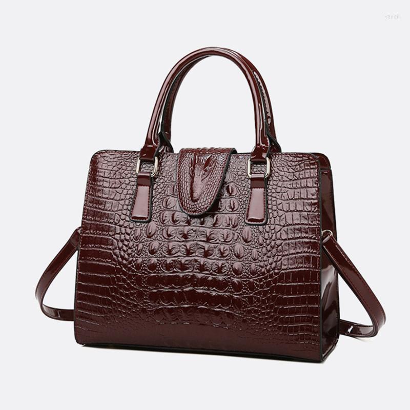 

Evening Bags Women Tote Shoulder Crossbody Bag High Quality Large Capacity Pu Leather Handbags Fashion Shopping Purse 3color, Brown