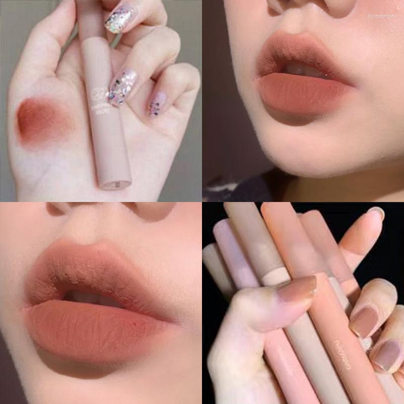 

Lip Gloss 6 Colors Velvet Matte Red Liquid Lipsticks Waterproof Pigment Long Lasting Non Stick Cup Tint Makeup Cosmetic, Rd03
