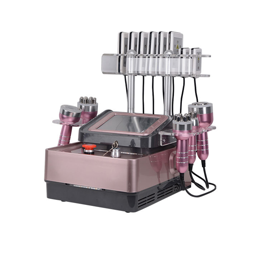 

Professiona 6 in 1 40k Ultrasonic Cavitation Slimming Machine Vacuum RF Multipolar Radio Frequency Beauty Equipment