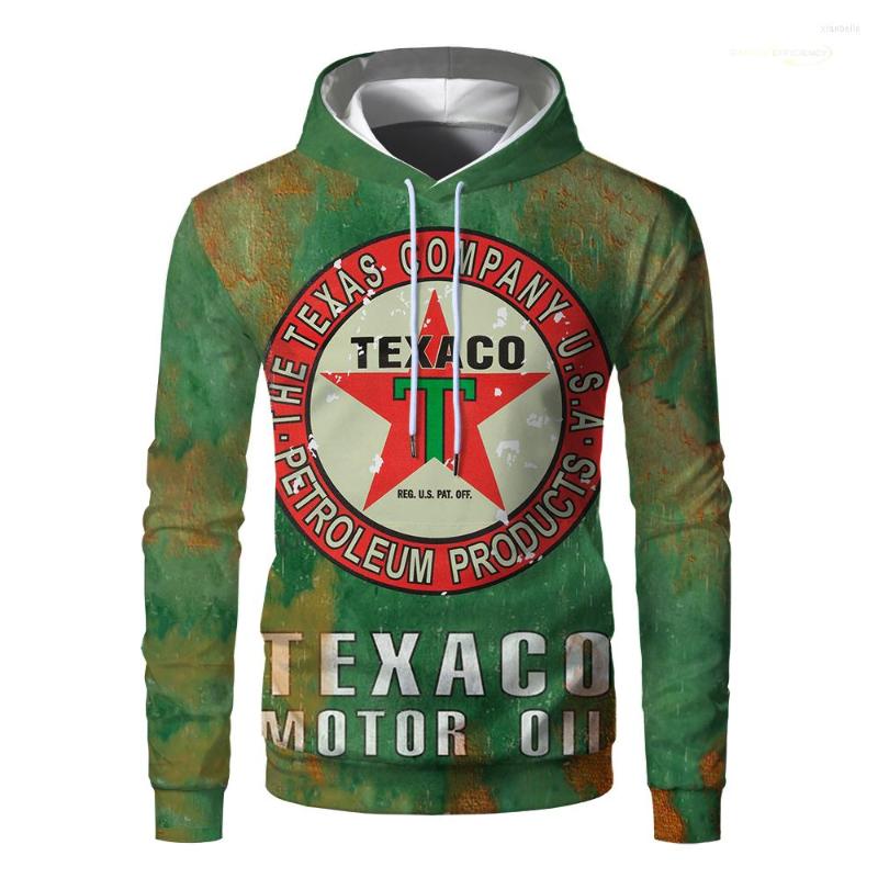 

Men's Hoodies 3D Printed Creativity Fashion Hoodie Men Oversized Tops Texaco Print Streetwear Sweatshirt Casual Coat, Wzz0023st