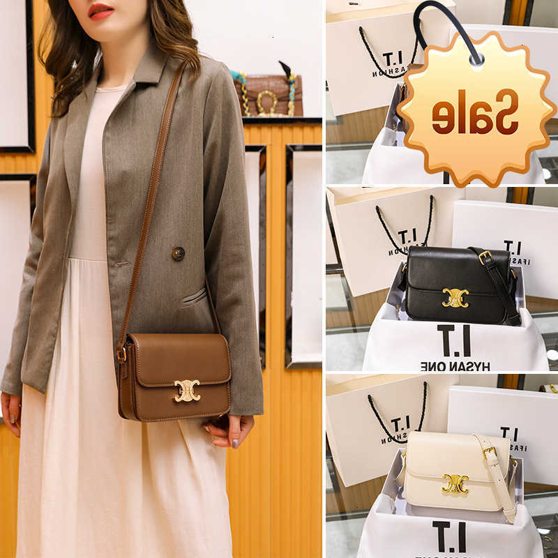 Designer bags Hong Kong Leather Women's 2022 New Fashionable Arc De Triomphe Tofu Bag Factory Direct Sale
